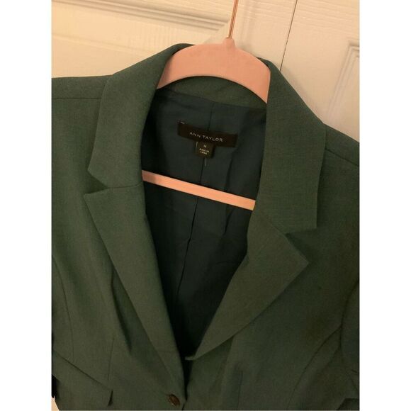 Ann Taylor Green Suit 14 - Picture 4 of 12